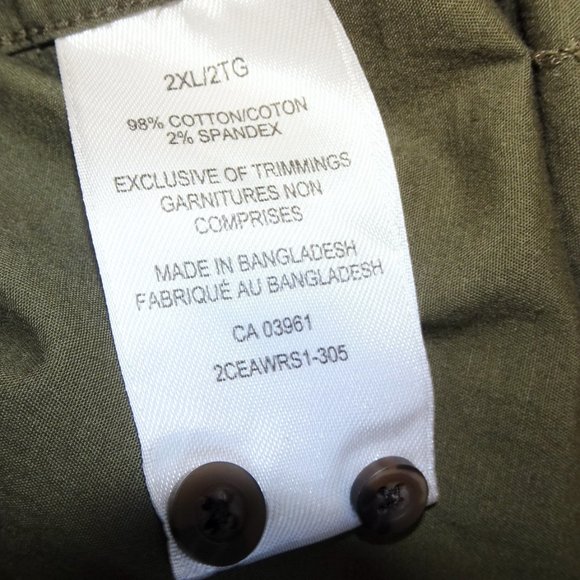 Windriver Olive Green Modern Fit Button Shirt - Picture 4 of 4